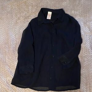 Faded Glory Black Long Sleeve Shirt